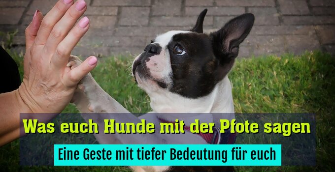 Eine Geste mit tiefer Bedeutung für euch