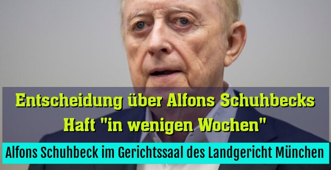 Alfons Schuhbeck im Gerichtssaal des Landgericht München
