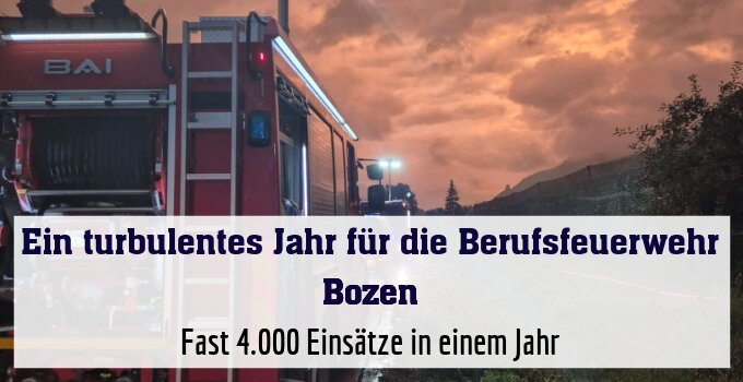 Fast 4.000 Einsätze in einem Jahr