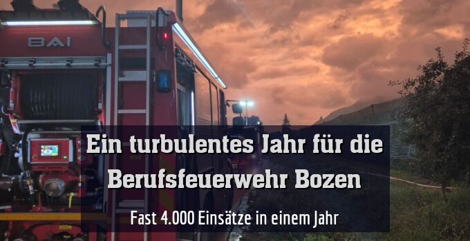 Fast 4.000 Einsätze in einem Jahr
