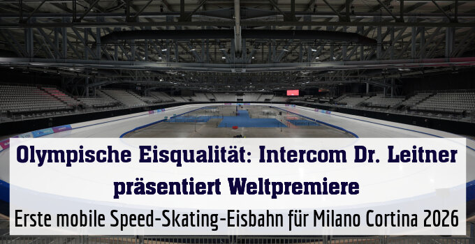 Erste mobile Speed-Skating-Eisbahn für Milano Cortina 2026
