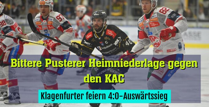Klagenfurter feiern 4:0-Auswärtssieg
