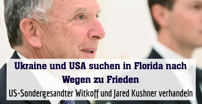 US-Sondergesandter Witkoff (links) und Jared Kushner verhandeln