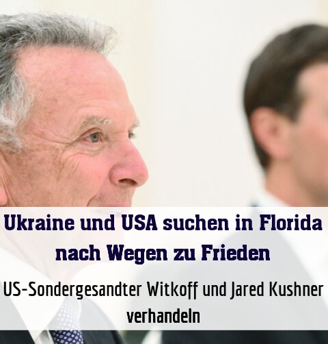 US-Sondergesandter Witkoff (links) und Jared Kushner verhandeln