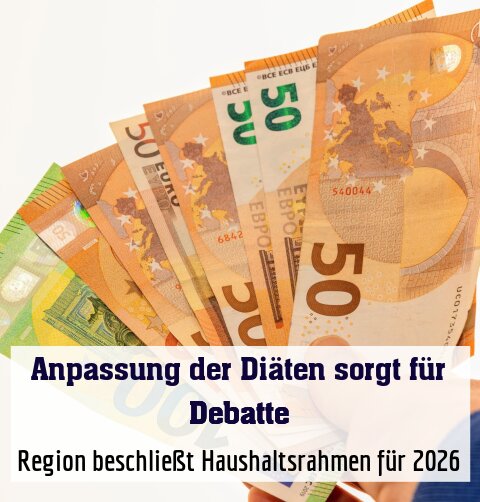 Region beschließt Haushaltsrahmen für 2026