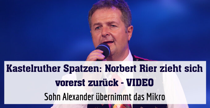 Sohn Alexander übernimmt das Mikro