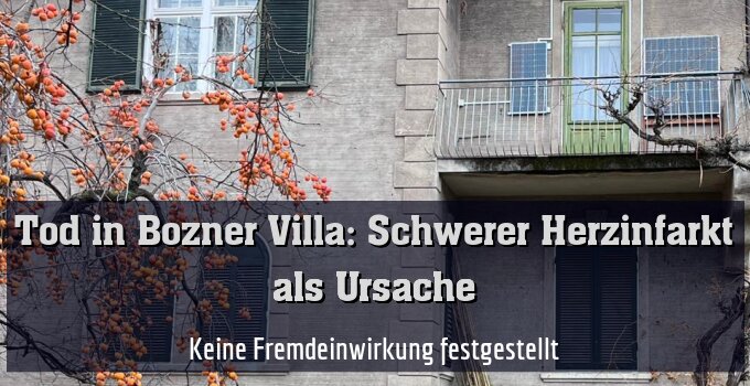 Keine Fremdeinwirkung festgestellt