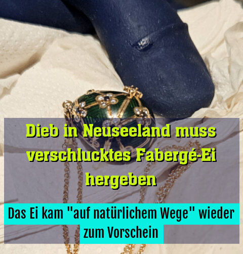Das Ei kam "auf natürlichem Wege" wieder zum Vorschein
