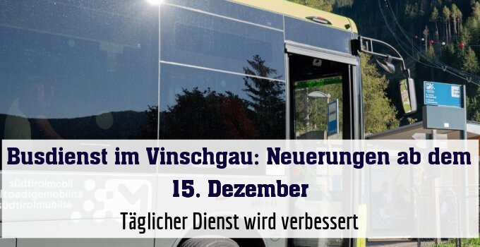 Täglicher Dienst wird verbessert