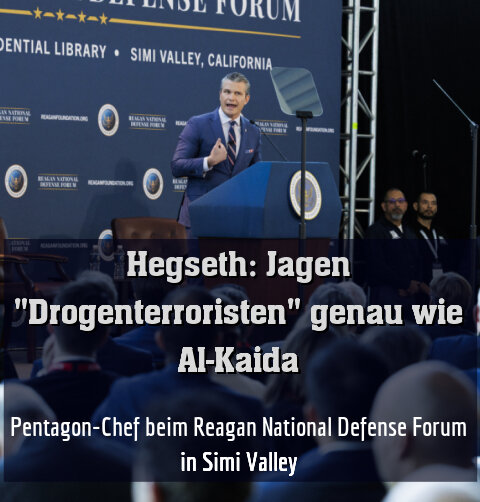 Pentagon-Chef beim Reagan National Defense Forum in Simi Valley