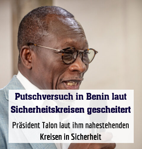 Präsident Talon laut ihm nahestehenden Kreisen in Sicherheit