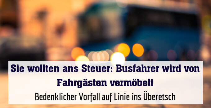 Bedenklicher Vorfall auf Linie ins Überetsch