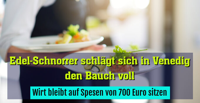 Wirt bleibt auf Spesen von 700 Euro sitzen