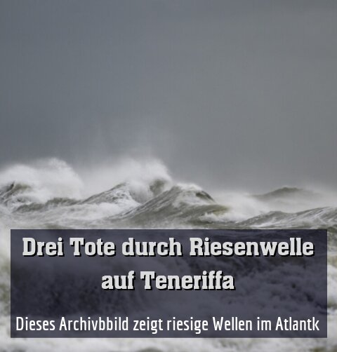 Dieses Archivbbild zeigt riesige Wellen im Atlantk