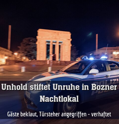 Gäste beklaut, Türsteher angegriffen - verhaftet