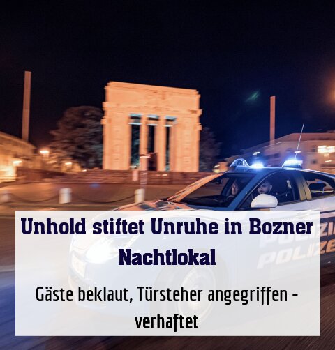 Gäste beklaut, Türsteher angegriffen - verhaftet