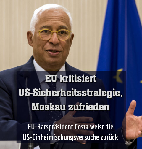 EU-Ratspräsident Costa weist die US-Einheimischungsversuche zurück