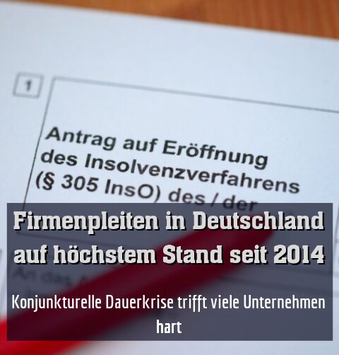 Konjunkturelle Dauerkrise trifft viele Unternehmen hart