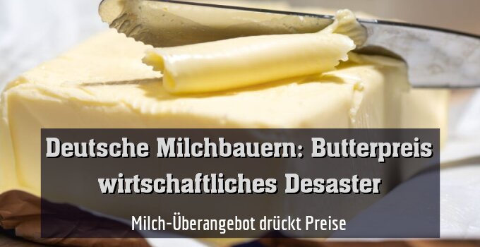 Milch-Überangebot drückt Preise