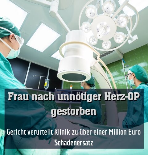 Gericht verurteilt Klinik zu über einer Million Euro Schadenersatz