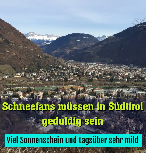 Viel Sonnenschein und tagsüber sehr mild