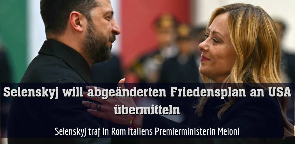 Selenskyj traf in Rom Italiens Premierministerin Meloni