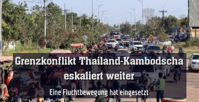 Eine Fluchtbewegung hat eingesetzt