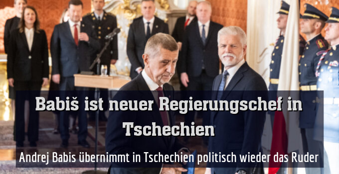 Babis ist von Präsident Pavel zum Ministerpräsidenten angelobt worden