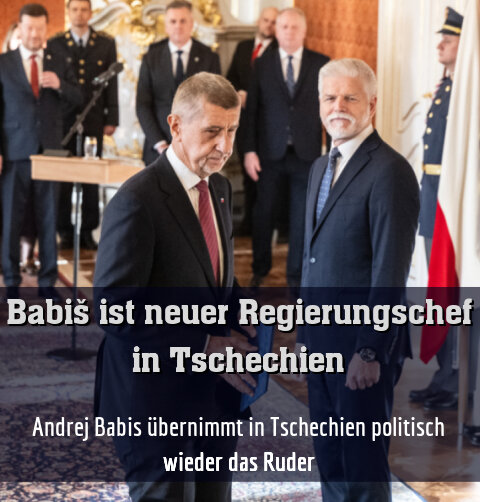 Babis ist von Präsident Pavel zum Ministerpräsidenten angelobt worden