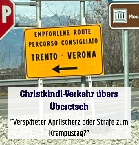 "Verspäteter Aprilscherz oder Strafe zum Krampustag?"