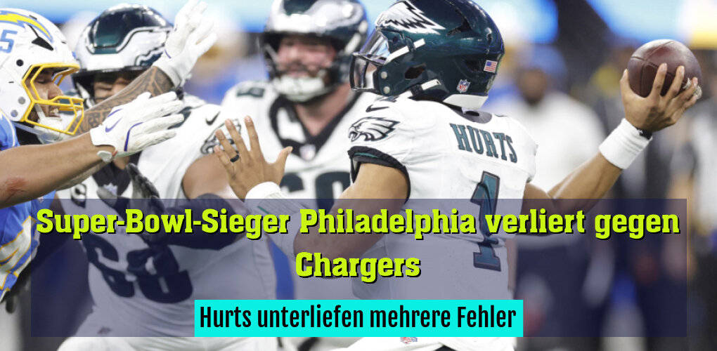 Hurts unterliefen mehrere Fehler