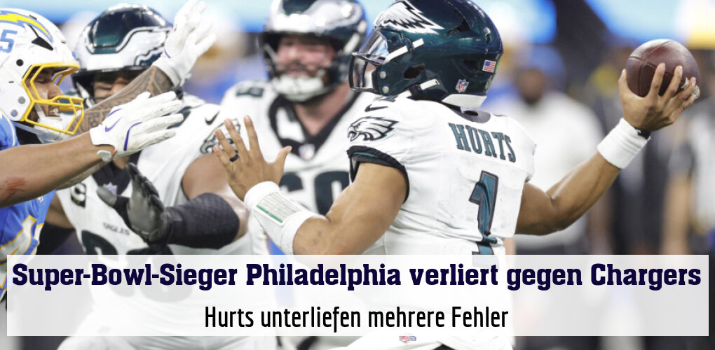 Hurts unterliefen mehrere Fehler