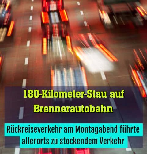Rückreiseverkehr am Montagabend führte allerorts zu stockendem Verkehr