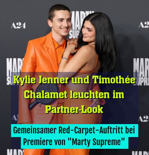 Gemeinsamer Red-Carpet-Auftritt bei Premiere von "Marty Supreme"