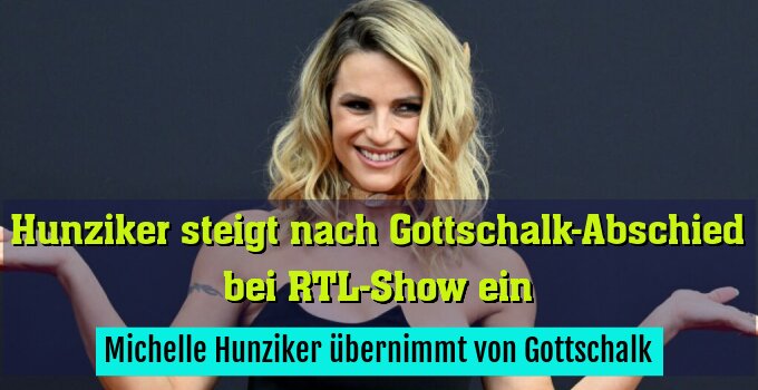 Michelle Hunziker übernimmt von Gottschalk