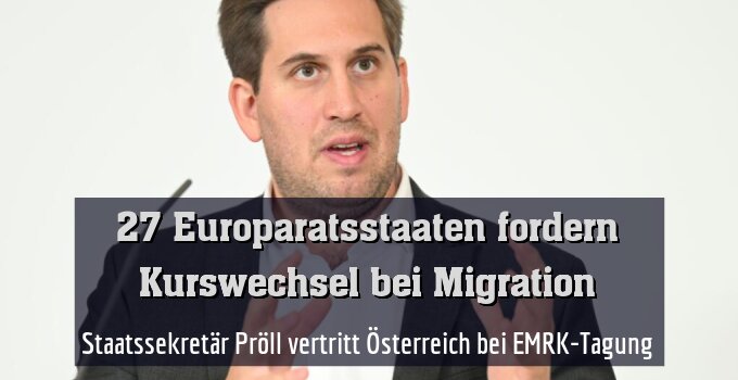 Staatssekretär Pröll vertritt Österreich bei EMRK-Tagung