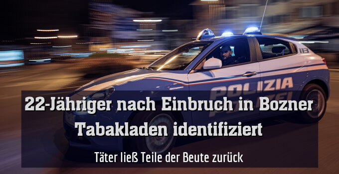 Täter ließ Teile der Beute zurück