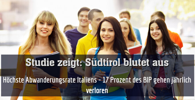 Höchste Abwanderungsrate Italiens - 17 Prozent des BIP gehen jährlich verloren