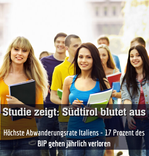 Höchste Abwanderungsrate Italiens - 17 Prozent des BIP gehen jährlich verloren