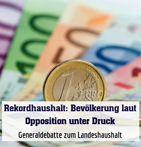 Generaldebatte zum Landeshaushalt
