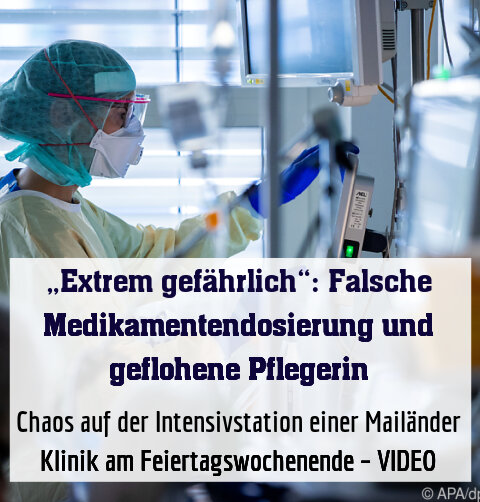 Chaos auf der Intensivstation einer Mailänder Klinik am Feiertagswochenende – VIDEO