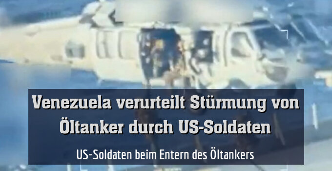 US-Soldaten beim Entern des Öltankers