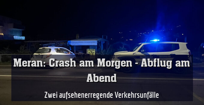 Zwei aufsehenerregende Verkehrsunfälle