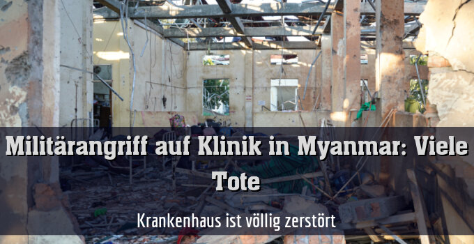 Krankenhaus ist völlig zerstört