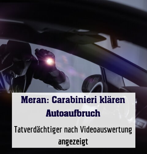 Tatverdächtiger nach Videoauswertung angezeigt
