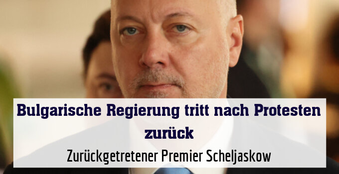 Zurückgetretener Premier Scheljaskow