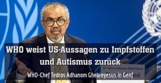 WHO-Chef Tedros Adhanom Ghebreyesus in Genf