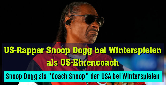 Snoop Dogg als "Coach Snoop" der USA bei Winterspielen