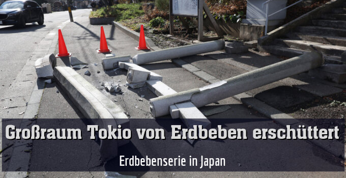 Erdbebenserie in Japan