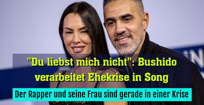 Der Rapper und seine Frau sind gerade in einer Krise